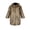 Brown, variant on Gupgi Men Faux Fur Coat Jacket Winter Warm Long Sleeve Fuzzy Hood Overcoat Thicken Soft Outerwear