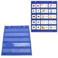 thumbnail image 1 of Mini Tableau de Poche Double Face avec 5 Poches Transparentes, Matériau en Nylon, pour Organisation de Classe, Mots de Vocabulaire, Mots de Comptine, Exercices Mathématiques, 1 of 8