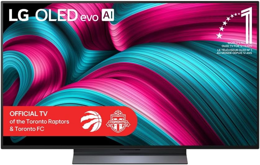 LG 48” -Inch C5 OLED evo 4K Smart TV | α9 AI Processor 4K Gen 8 | Alexa Built-in | Up to 144Hz Refresh Rate | HDMI 2.1 | WebOS 25, Dolby Vision (2025 Model -OLED48C5PUA)- Certified Refurbished