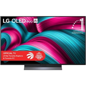 LG 48” - En pouces C5 OLED evo 4K Intelligent TV | α9 AI Processeur 4K Gen 8 | Alexa intégrée jusqu'à 144Hz Taux de rafraîchissement HDMI 2.1 | WebOS 25, La vision de Dolby (2025 Modèle -OLED48C5PUA)- Rénovés certifiés