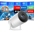 thumbnail image 1 of NexPlay Portable Projector with Auto Focus & Keystone, Mini Projector Native 720P，up to 300'' Screen,Compatible with HDMI, TV Stick, for Home Theater, 1 of 10