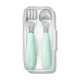 thumbnail image 2 of Oxo Tot On-The-Go Fork & Spoon Set with Carrying Case- Dusk -12 months +, 2 of 3