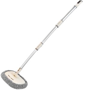 EGNMCR Mop Broom Broom and Dust Pan Car Wash Mop Curved Pole Car Wash Does Not Damage Car Paint Soft Bristle Telescopic Car Brush Special A mop