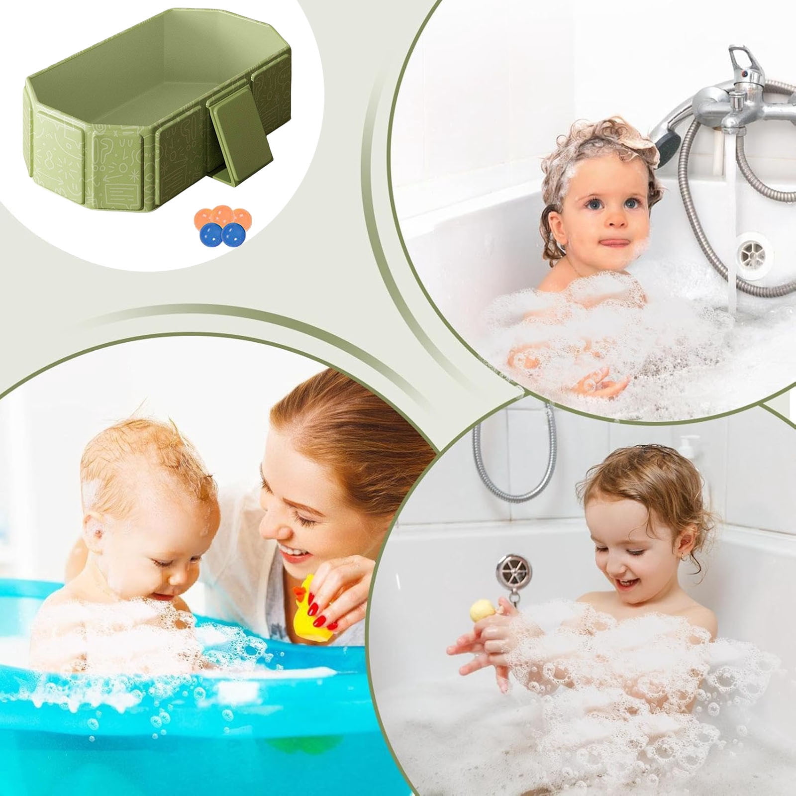 Large Toddler Bathtub Foldable Baby Bathtub Foldable Bathtub For Paper Towel Holder Countertop Bathroom Shelves Wall Mounted Bath Towels Extra Large Bath Towels Set Paper Towel Holder Wall Mount