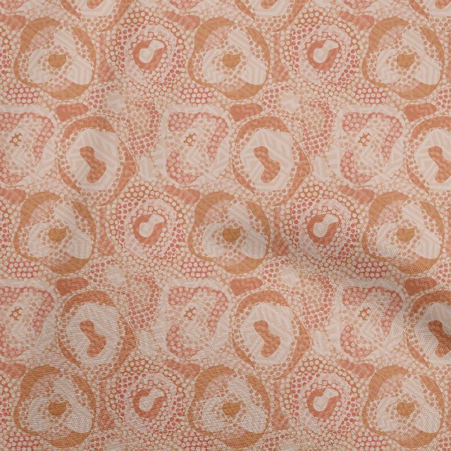 oneOone Cotton Jersey Light Brown Fabric Abstracts Craft Projects Decor Fabric Printed By The Yard 58 Inch Wide
