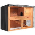 thumbnail image 3 of Double Layer  Hutch Cover  Cage Cover Oxford Cloth Double Layer  Hutch  Cover Accessory For Poultry Cageblack, 3 of 8