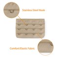 thumbnail image 4 of Lady 3 Rows 4 Hooks Brassiere Extension Strap 3 Pcs Champagne Color, 4 of 5