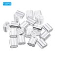 thumbnail image 3 of Unique Bargains 5/32' Aluminum Crimping Loop Sleeves, for Wire Rope Sleeves, Silver Tone 42 Pcs, 3 of 5