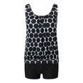 thumbnail image 2 of Ensemble de Bikini Imprimé Taille Haute Vintage pour Femmes M-5TG, 2 of 6
