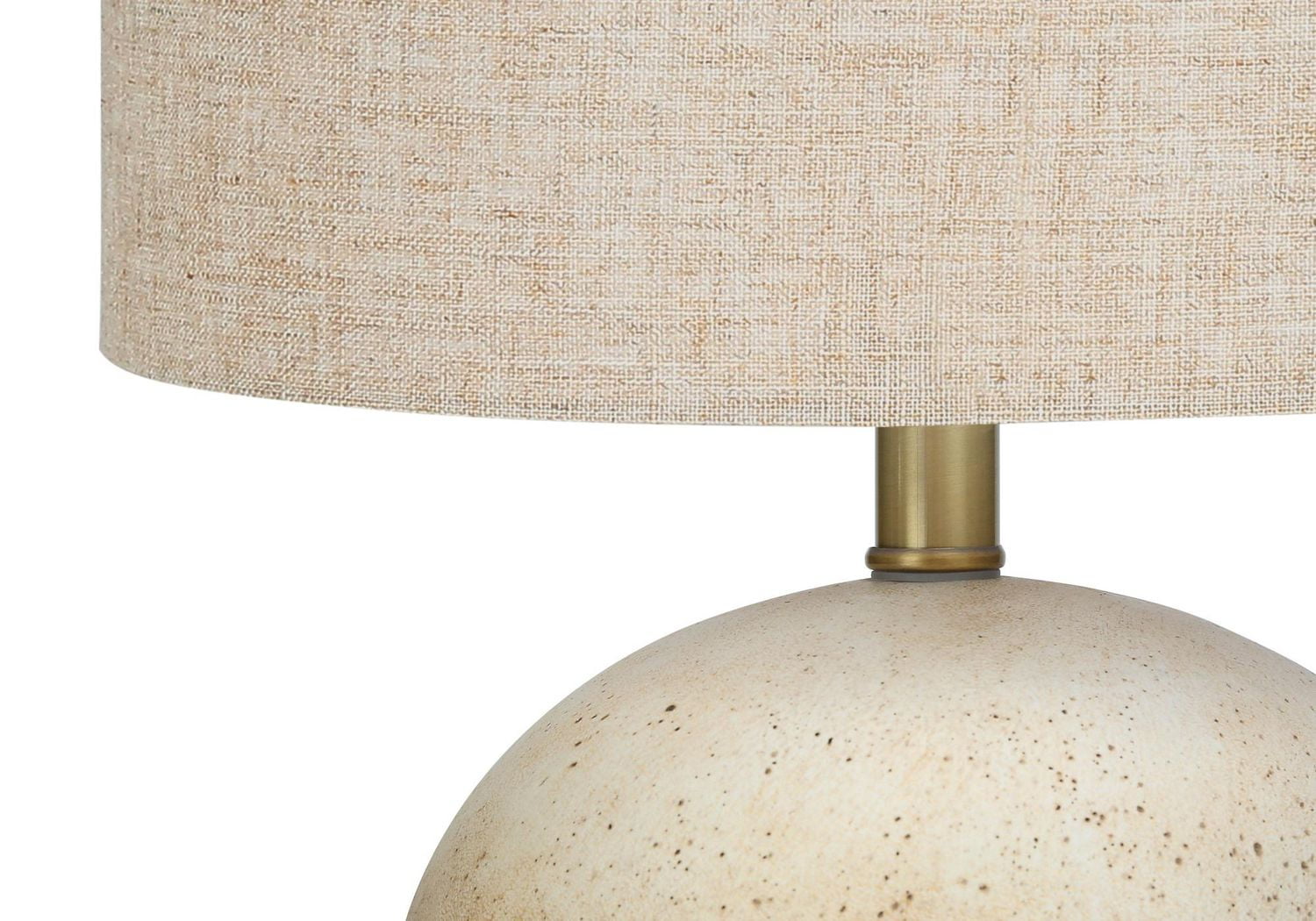 Monarch Specialties Luminaire, 20"h, Lampe De Table, Résine Marron, Tons Beige., Contemporain