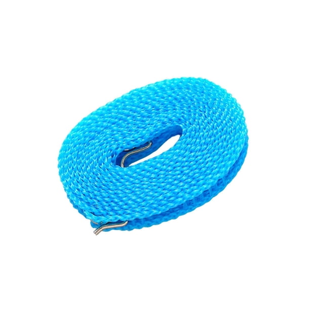 facefd Corde à Linge Extensible Portable pour Jardin Camping Accessoires RV Bleu 500cm