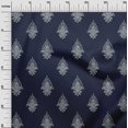 thumbnail image 2 of oneOone Polyester Lycra Fabric Leaves|Floral & Paisley Block Printed Craft Fabric BTY 56 Inch Wide, 2 of 4