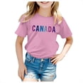 thumbnail image 1 of Ketyyh-chn99 T-Shirt pour Filles T-Shirt à Manches Courtes pour Filles T-Shirt à Manches Courtes pour Filles T-Shirt d'Été à Col Rond Coupe Décontractée T-Shirts Basiques pour 8-9 Ans, Rose, 1 of 5