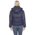 thumbnail image 3 of White Mark Women's Zip Hooded Puffer Jacket with Pockets, 3 of 7