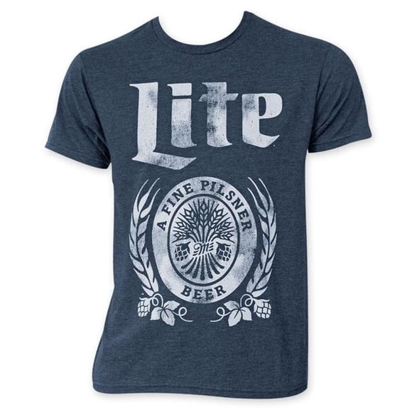 Miller 26981-XX-Large Lite T-Shirt à Logo Usé, Bleu Marine - 2TG