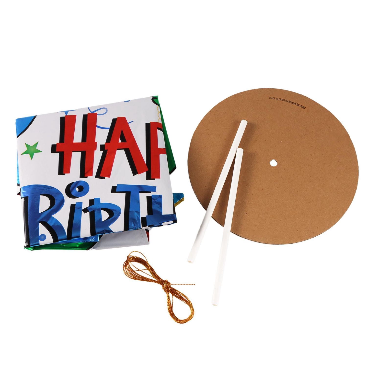 Way to Celebrate. Tabletop Foil Balloon Decoration-Happy Birthday