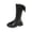 Black, variant on Yammkia Cowboy Boots for Girls Girls Cowgirl Boots Unisex-Child Mid Calf Glitter Toddler Cowboy Boot Little Big Kids Western Riding Shoes Size 2 (Beige,Big Kids 2)