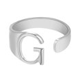 thumbnail image 3 of Fashion Couple Ring Twenty Six English Letter Open Ring Couple Jewelry, 3 of 9