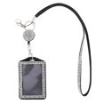 thumbnail image 4 of BELOVING Lanière Bling en Strass Cristal avec Porte-Identité à Bobine Rétractable Blanc, 4 of 7