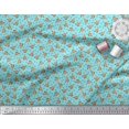 thumbnail image 2 of Soimoi Polyester Crepe Fabric Leaves, & Rose Floral Print Sewing Fabric Yard 42 Inch Wide, 2 of 3