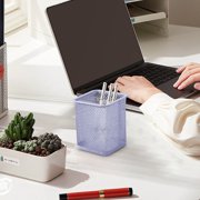 Uscallm Mesh Pen Cup Desk Organizer Metal Pencil Jar Storage Bucket For Office Home Study Supplies Stationery Holder Container