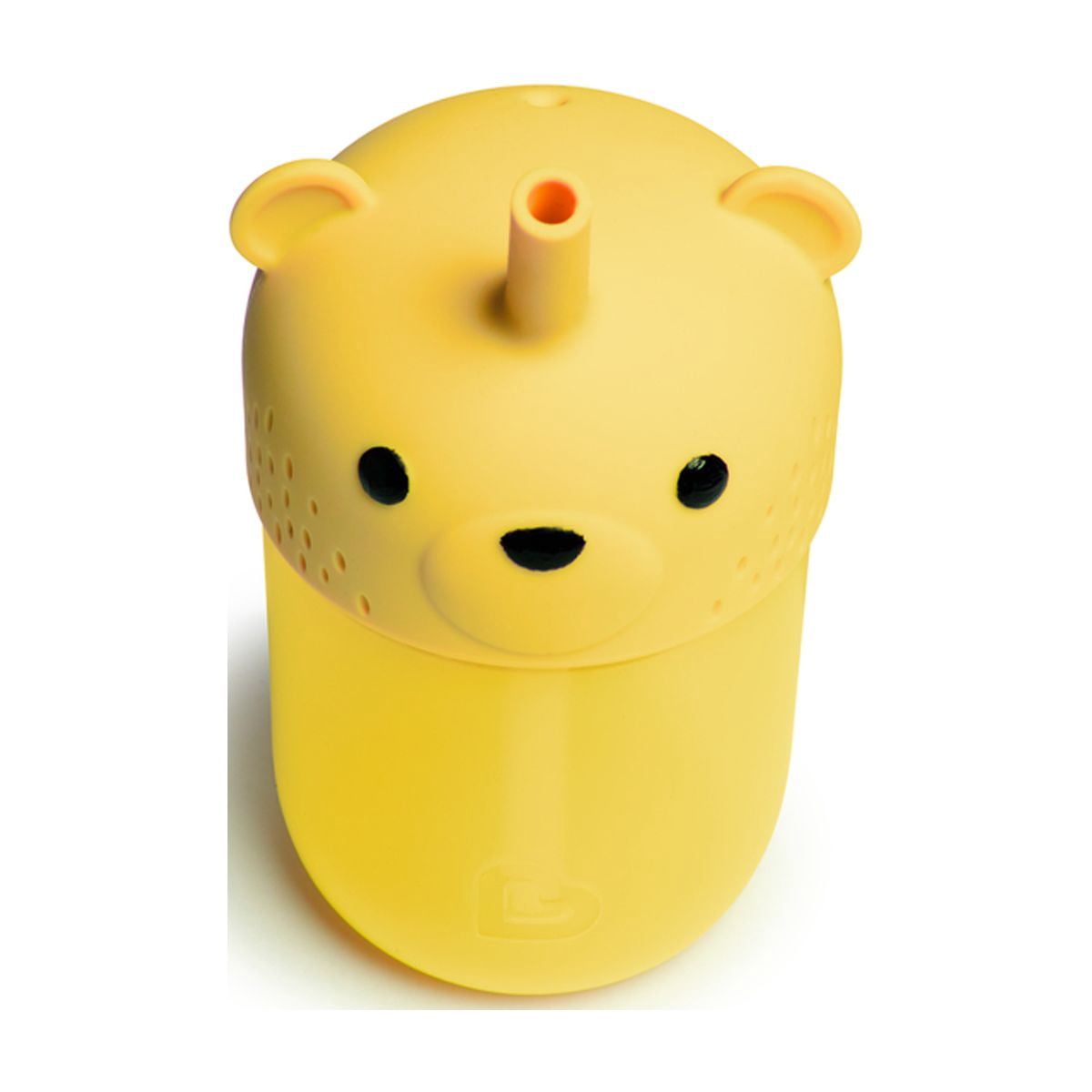 Munchkin Gentle™ Transition Honey Bear Straw Cup for Babies and Toddlers 6 Months and Up, Squeezable Sippy Bottle for Easy Drinking, 9 Ounce, Yellow