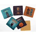 thumbnail image 2 of Inkdotpot Ensemble de 6 sous-Verres Faciles à Nettoyer 4 Pouces Carrés, Réutilisables, Halloween, 2 of 8