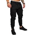thumbnail image 1 of FOCUSNORM Men' s Trousers Pantalon Taille Haute Uni avec Multiples Poches, 1 of 8