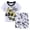 Light Gray, variant on Gubotare Holiday Pajamas for Kids Little Big Boys Summer Pajamas Short Sleeve and Shorts Soft Nighty PJS 2PCS Sleepwear Set 4T 5T (Grey,4-5 Years)