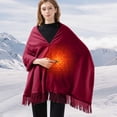 thumbnail image 3 of PRETXORVE USB Heated Blanket Heated Throw Blanket USB Throw Blanket with Zipper Wearable Portable Throw Wrap Washable, 3 of 5
