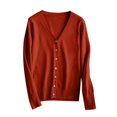 thumbnail image 3 of MeetoTime Women's Long Sleeve Lightweight Cardigans Open Front Button down Soft Knit Sweater Outwear, 3 of 7