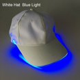thumbnail image 1 of MesaSe Fashion Unisex Solid Color LED Luminous Baseball Hat Christmas Party Peaked Cap, 1 of 10