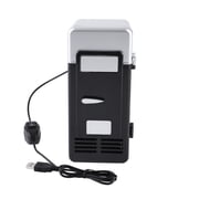 Beverage Fridge, Cooler & Warmer Beer Fridge, LED Mini USB Refrigerator Portable Mini Fridge Usb Interface Cool Quickly For Cans Beverage Coffee