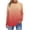 Orange, variant on SROBPTY Womens Long Sleeve Shirts, Women's Fashion Fallow Printing Round Neck Long Sleeves T-Shirt Top White, XXL