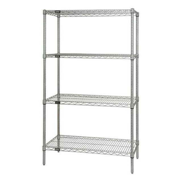 Quantum Storage WR74-1848S Unité de Rayonnage en Fil d'Acier Inoxydable 4 - 18 x 48 x 74 Po.