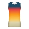 thumbnail image 4 of zfhfof Mens Sleeveless Tank Tops Workout Muscle Gym T Shirts Crew Neck Gradient Summer Beach Tee Tops, 4 of 4