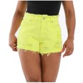 thumbnail image 1 of Birdeem Mode Femmes Poche Jeans Unis Pantalon en Denim Femme Trou Bas Shorts Décontractés, 1 of 6
