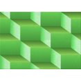 thumbnail image 1 of Ahgly Company Machine Washable Indoor Rectangle Transitional Emerald Green Area Rugs, 4' x 6', 1 of 7