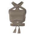 thumbnail image 3 of Pompotops Women's Wild Style Off The Shoulder Crop Tops Sequins Strapless Bra Tank Vests, 3 of 8
