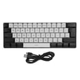thumbnail image 2 of Clavier de Jeu Filaire à 60 %, Mini Clavier Compact Rétroéclairé RVB, Ergonomique, Sensation Mécanique, Clavier 61 Touches pour Joueurs PC, Dactylo, Bureau, Affaires, 2 of 8