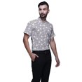 thumbnail image 2 of BESTMAN Chemise Décontractée pour Homme à Manches Courtes, Coupe Ajustée, en Coton, à Boutons, 2 of 5