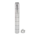 thumbnail image 1 of Metal Small Medicine Box,  Sealing Weekly Emergency Keychain Pill Holder  For Outdoors Silver,Black, 1 of 8