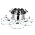 thumbnail image 4 of HONMEET 5 Sets Cooking Utensils Set Pot Stainless Steel Induction Cooktop Kitchen Cookware, 4 of 8