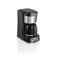 thumbnail image 1 of Hamilton Beach 5 Cup Compact Programmable Coffee Maker with Glass Carafe, Black, 46111, 1 of 7