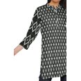 thumbnail image 4 of Moomaya Kurtis Courtes à Col Montant en Poly-Crêpe pour Femmes, Haut de Robe Imprimé, 4 of 5