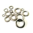 thumbnail image 1 of 100pcs Solid Stainless Steel Jigging Rings Slow Pitch Vertical Jigging Tackle Lure Accessories 0#～14#, 1 of 7