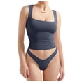thumbnail image 3 of Lixiuxyad Basic Tank Tops Women Sexy Square Neck Tank Top Summer Going Out Basic Shirt, 3 of 5