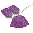 thumbnail image 3 of Inkdotpot Pack Of 50 Real Silver Foil Paper Tags Thank You For Celebrating With Me Birthday Favor Hang Tags, 3 of 6