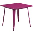thumbnail image 1 of 31.5'' Square Black Metal Indoor-Outdoor Table, 1 of 3