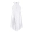 thumbnail image 4 of MSemis Jupe Justaucorps Sans Manches en Strass Brillant pour Filles Moderne Contemporain Blanc 12, 4 of 6